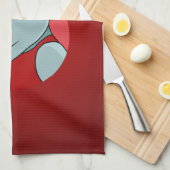 Linge De Cuisine Caricature hippo de Noël (Quart Plié)