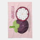 Linge De Cuisine Caricature mignonne mauve mangouste (Vertical)
