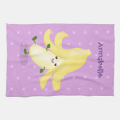 Linge De Cuisine Caricature sur la banane de Cute kawaii (Horizontal)