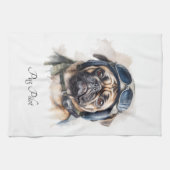 Linge De Cuisine Carlin Pet Pilot personnalisable (Horizontal)