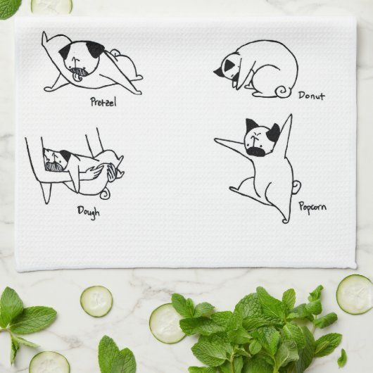 Linge De Cuisine Carlins de nourriture (Plié)