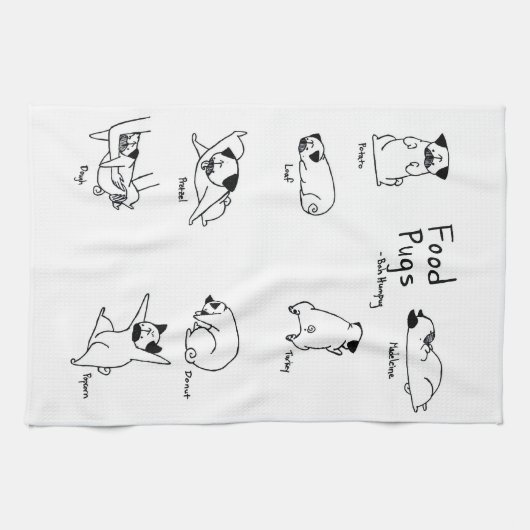 Linge De Cuisine Carlins de nourriture (Horizontal)