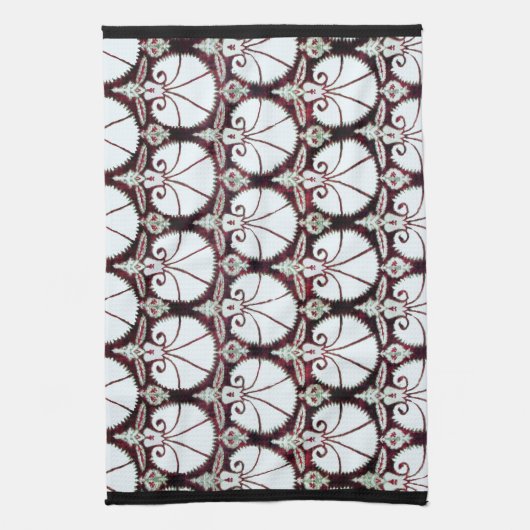 LINGE DE CUISINE CARNATIONS BLANCHES DE DOMMAQUES (Vertical)