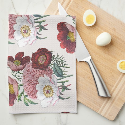 Linge De Cuisine Carnaval des fleurs (Quart Plié)