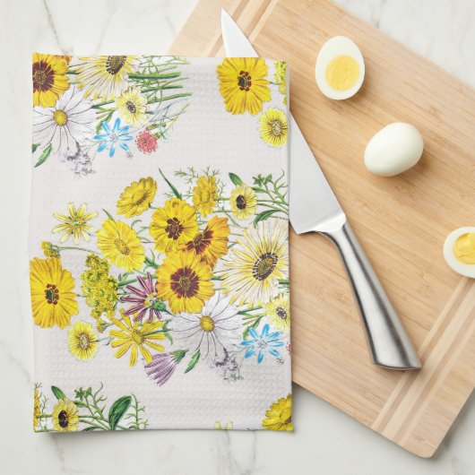 Linge De Cuisine Carnaval des fleurs (Quart Plié)