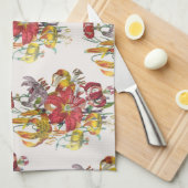 Linge De Cuisine Carnaval des fleurs (Quart Plié)