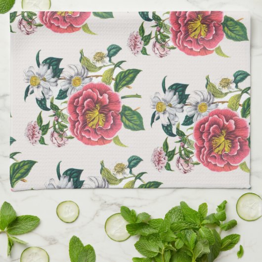 Linge De Cuisine Carnaval des fleurs (Plié)