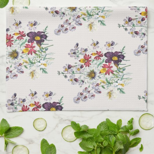 Linge De Cuisine Carnaval des fleurs (Plié)