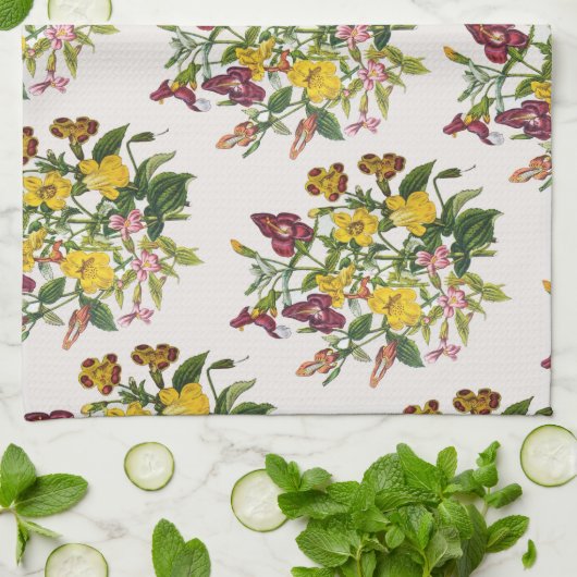 Linge De Cuisine Carnaval des fleurs (Plié)