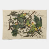Linge De Cuisine Carolina Parrot de Audubon's Birds of America (Horizontal)