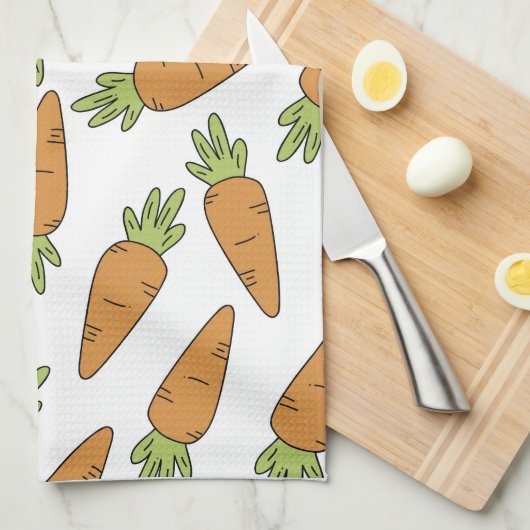 Linge De Cuisine Carottes (Quart Plié)