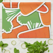 Linge De Cuisine Carottes funky ! (Plié)