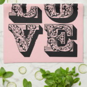 LINGE DE CUISINE CARRÉ AMOUR (Plié)