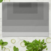 Linge De Cuisine Carré noir géométrique (Plié)