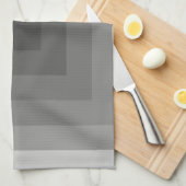 Linge De Cuisine Carré noir géométrique (Quart Plié)