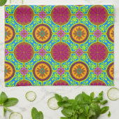 Linge De Cuisine Carreau aztèque lumineux (Plié)