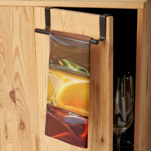 Linge De Cuisine Carreau de mosaïque en verre automnal chaud - Ambr