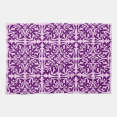 Linge De Cuisine Carreau marocain - violet et orchidée (Horizontal)