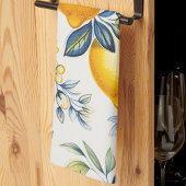 Linge De Cuisine Carreau méditerranéen au citron 