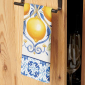 Linge De Cuisine Carreau Méditerranéen Citron