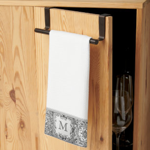 Linge De Cuisine Carreau méditerranéen gris Carreau personnalisé