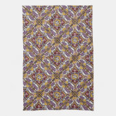 Linge De Cuisine Carreau pourpre (Vertical)