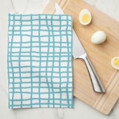 Linge De Cuisine Carreaux à main levée (Quart Plié)