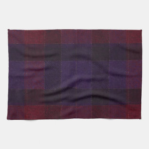 Linge De Cuisine Carreaux Confortables Bordeaux Marron Violet