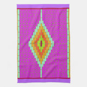 Linge De Cuisine Carreaux de mosaïque diamant couleur vive serviett (Vertical)