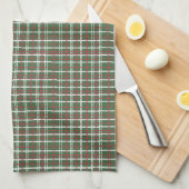 Linge De Cuisine carreaux de Noël (Quart Plié)