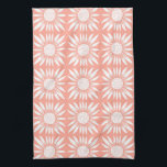 Linge De Cuisine Carreaux de tournesol Motif rose blanc<br><div class="desc">Décorez votre cuisine avec cette serviette d'art cool. Faites un grand cadeau de ménage,  d'anniversaire ou de mariage! Vous pouvez le customiser et ajouter du texte. Consultez ma boutique pour plus de couleurs et de motifs !</div>