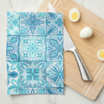 Linge De Cuisine Carreaux décorés en bleu et blanc<br><div class="desc">Divers carreaux ornés peints à la main avec des éléments floraux</div>