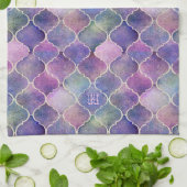 Linge De Cuisine Carreaux florentins avec Monogramme (Plié)