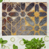 Linge De Cuisine Carreaux mystiques I (Plié)