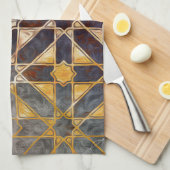 Linge De Cuisine Carreaux mystiques I (Quart Plié)