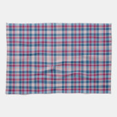 Linge De Cuisine Carreaux Rouge et Bleu Classiques (Horizontal)