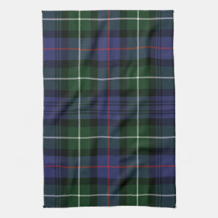 Linge De Cuisine Carreaux rustiques violet et vert Tartan