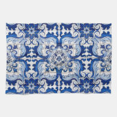 Linge De Cuisine Carreaux vernis portugais style Azulejo (Horizontal)