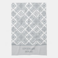 Carrelage blanc gris méditerranéen personnalisé