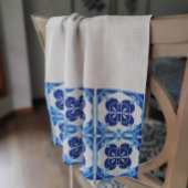Linge De Cuisine Carrelage bleu et blanc Azulejos