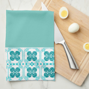 Linge De Cuisine Carrelage bleu turquoise