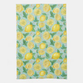 Linge De Cuisine Carrelage Citrus Grove - Aquarelle Citron Botaniqu (Vertical)