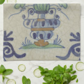 Linge De Cuisine Carrelage Delft Antique Pot de Fleur Céramique (Plié)