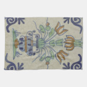 Linge De Cuisine Carrelage Delft Antique Pot de Fleur Céramique (Horizontal)