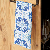 Linge De Cuisine Carrelage Méditerranéen Bleu