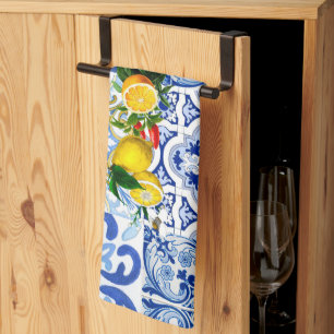 Linge De Cuisine Carrelage méditerranéen, majolica, style sicilien 