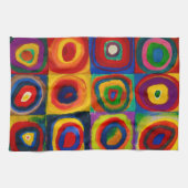 Linge De Cuisine Carrés avec cercles, Abstraits, Wassily Kandinsky (Horizontal)