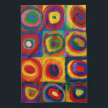 Linge De Cuisine Carrés avec cercles, Abstraits, Wassily Kandinsky<br><div class="desc">Wassily Wassilyevich Kandinsky (16 décembre 1866 - 13 décembre 1944) était peintre et théoricien d'art russe. Kandinsky est généralement reconnu comme le pionnier de l'art abstrait. Né à Moscou, Kandinsky a passé son enfance à Odessa (aujourd'hui Ukraine), où il a obtenu son diplôme à l'école d'art Grekov Odessa. Il s'inscrit...</div>