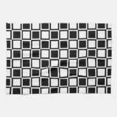 Linge De Cuisine Carrés Black Bold Mod (Horizontal)