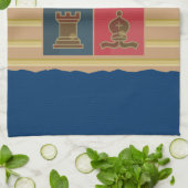 Linge De Cuisine Carrés d'échecs (Plié)